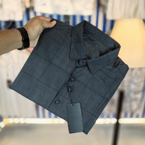 🖤 China Pure Black Magnet Cotton Full Sleeve Shirt